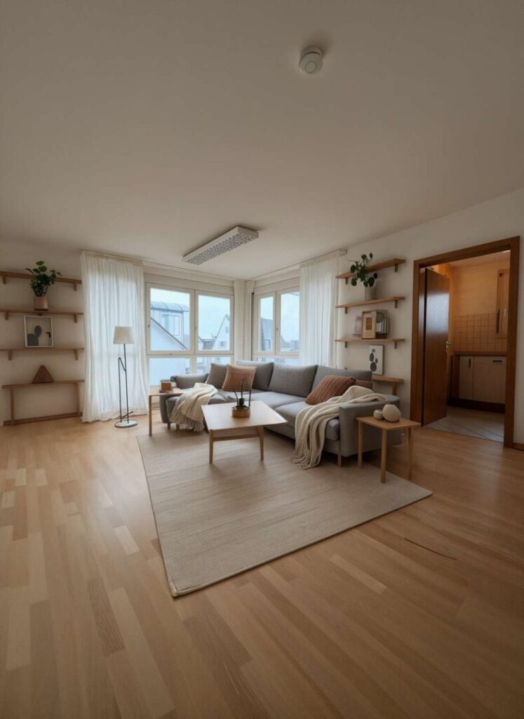 Wohnzimmer (KI Home Staging)